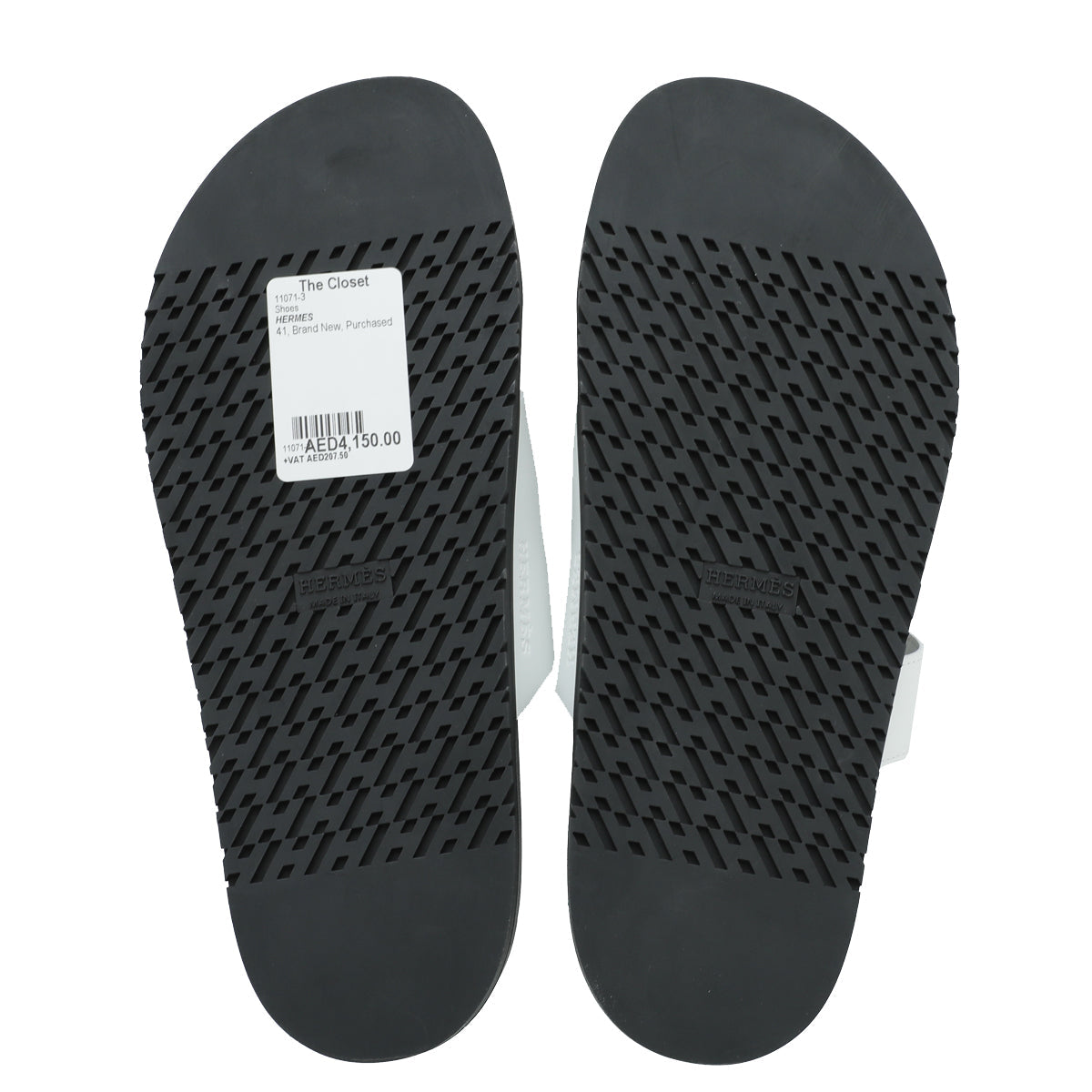 Hermes Blanc Chypre Sandal 41