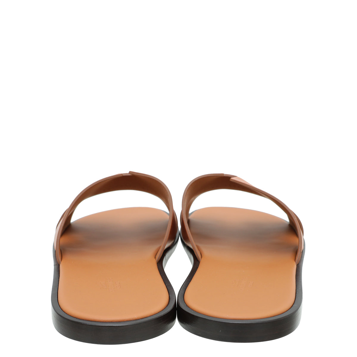 Hermes Marron Glaise Boarded Goatskin Izmir Sandals 47