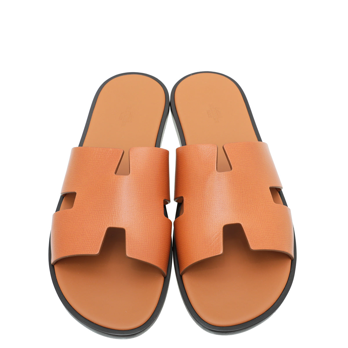 Hermes Marron Glaise Boarded Goatskin Izmir Sandals 47