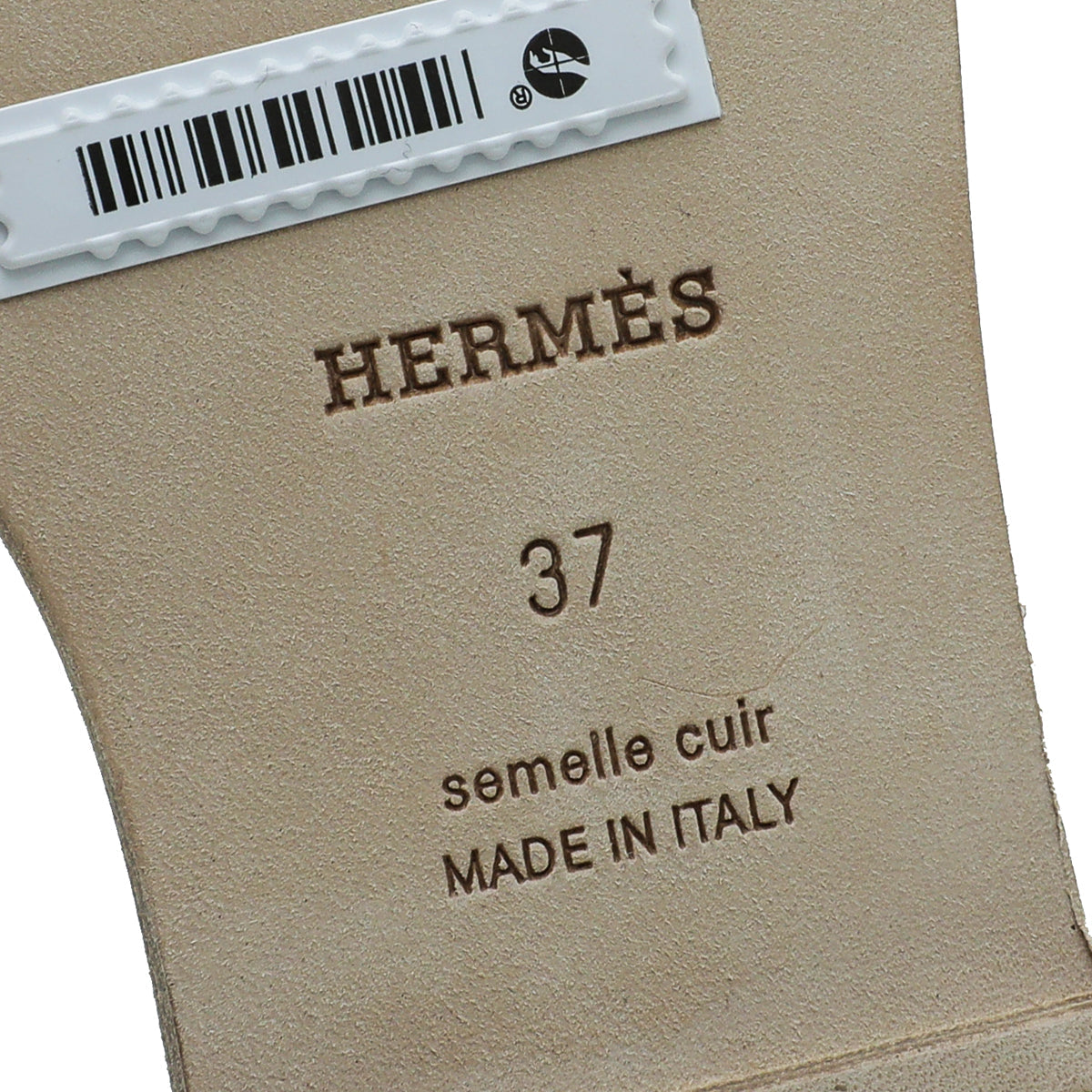 Hermes Blanc Crocodile Himalaya Matte Niloticus Oran Sandal 37