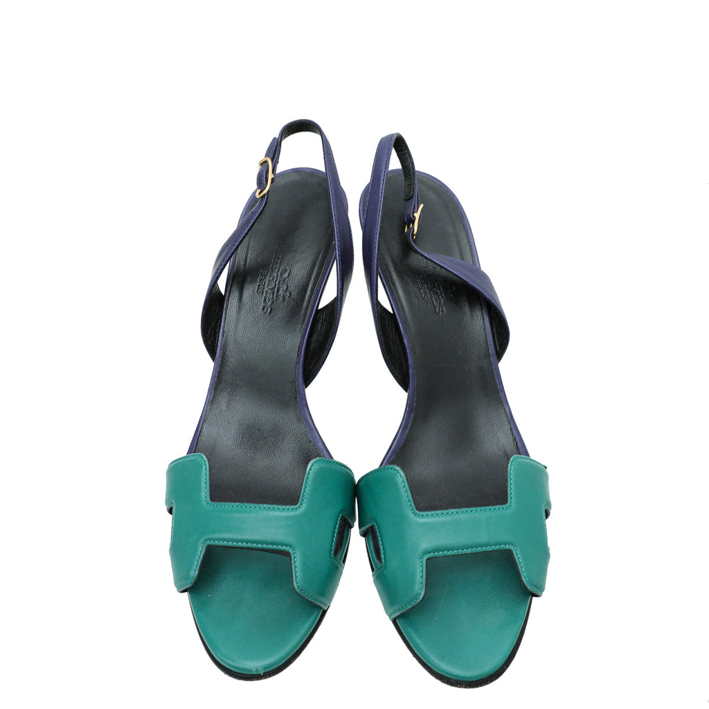 Hermes Bicolor Premiere 70 Sandal 38