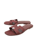 Hermes Bordeaux Oran Sandal 40