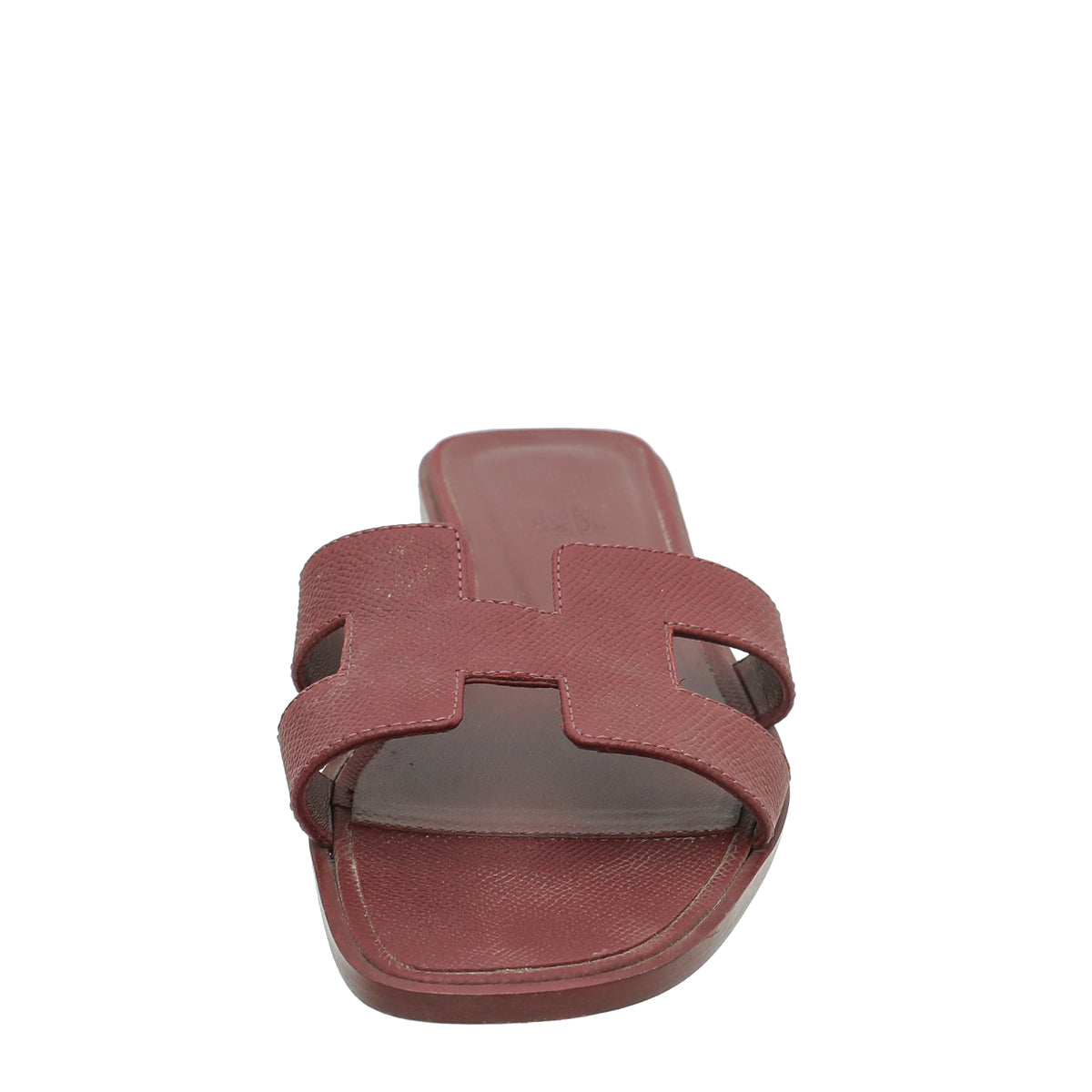 Hermes Bordeaux Oran Sandal 40