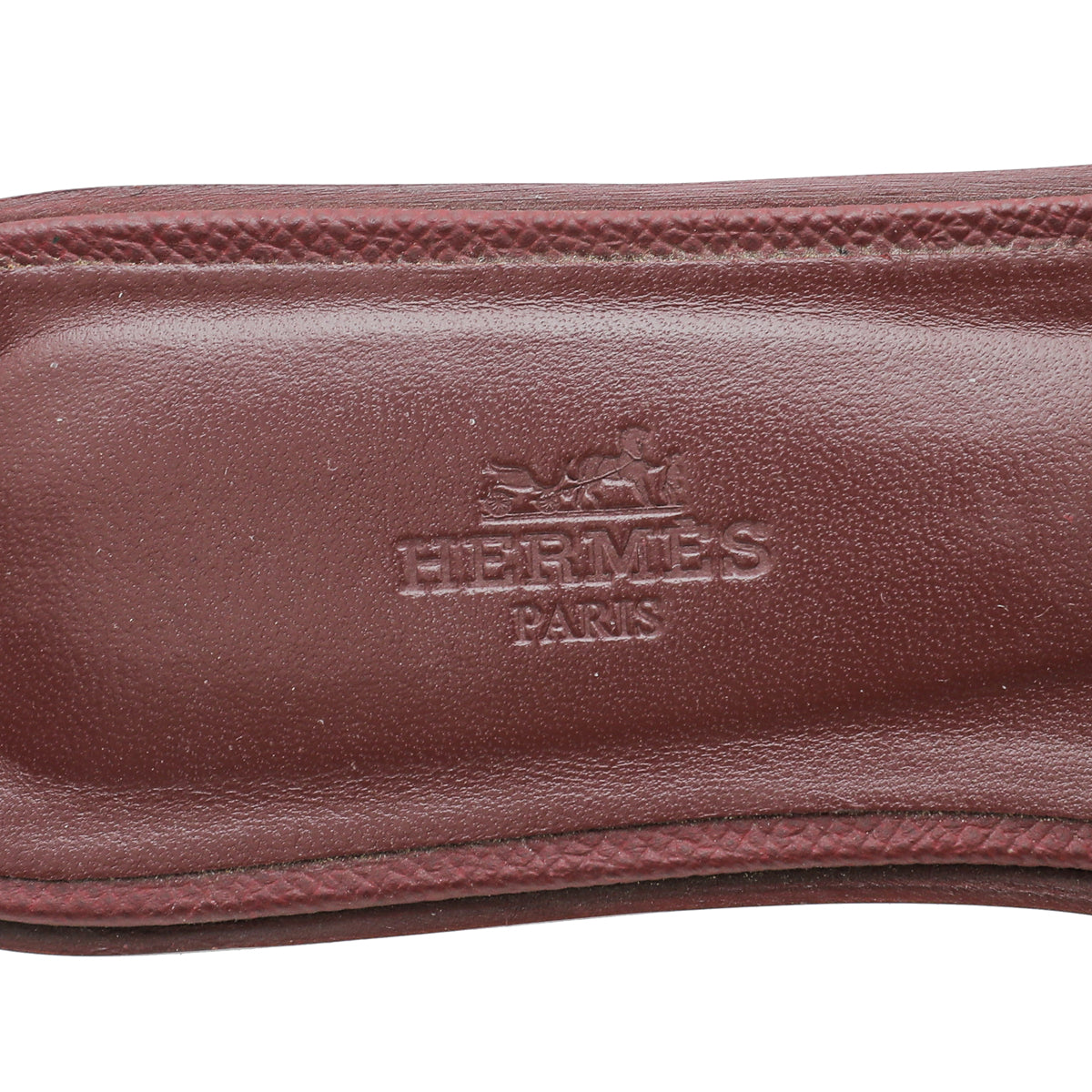 Hermes Bordeaux Oran Sandal 40