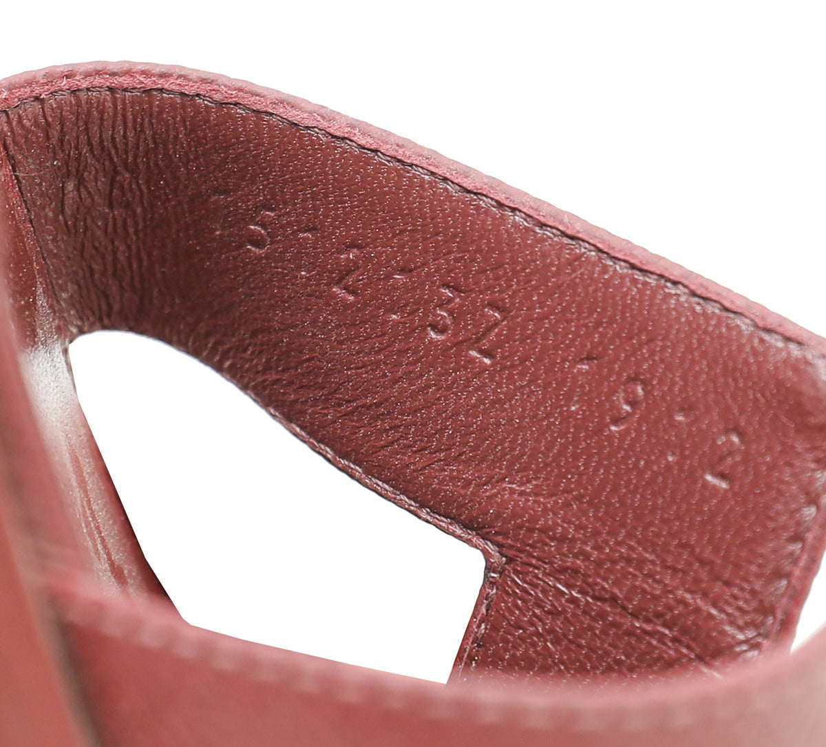 Hermes Bordeaux Oran Sandal 40