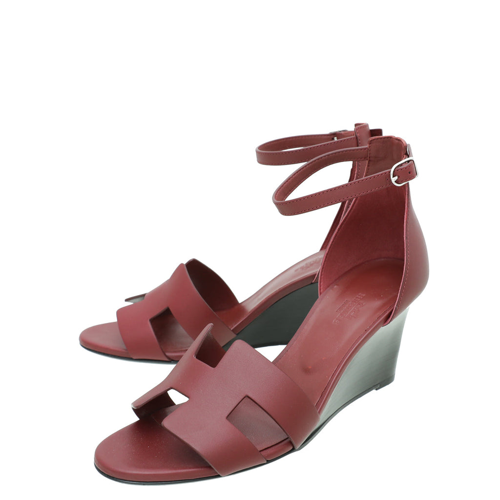 Hermes Rouge H Legend Sandal 39