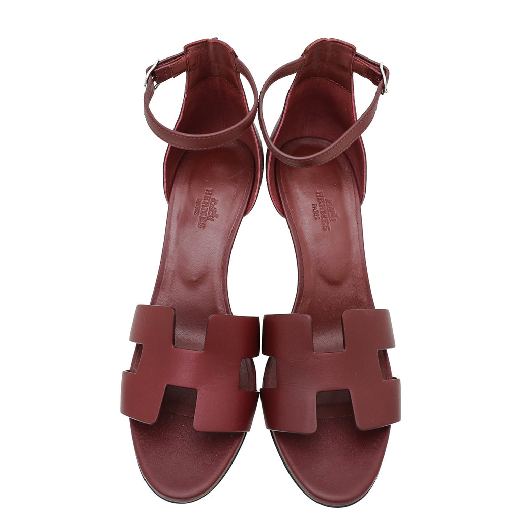 Hermes Rouge H Legend Sandal 39