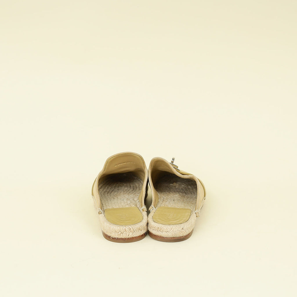 Hermes Beige Feria Espadrilles 38