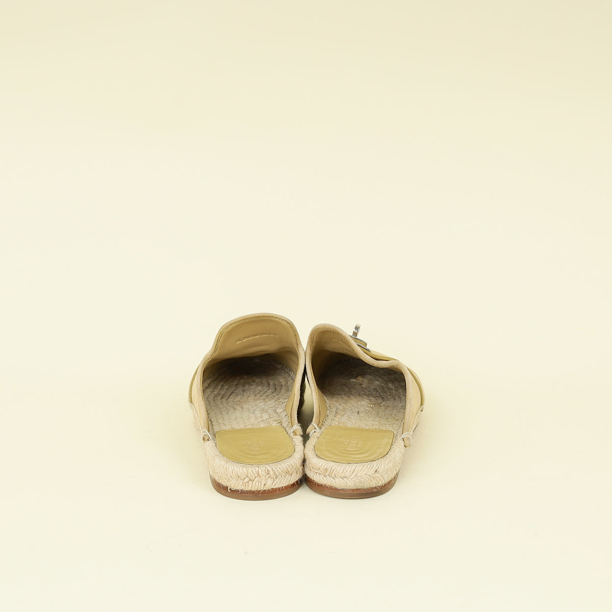 Hermes Beige Feria Espadrilles 38