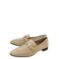 Hermes Beige Argile Paris Suede Goatskin Loafer 39
