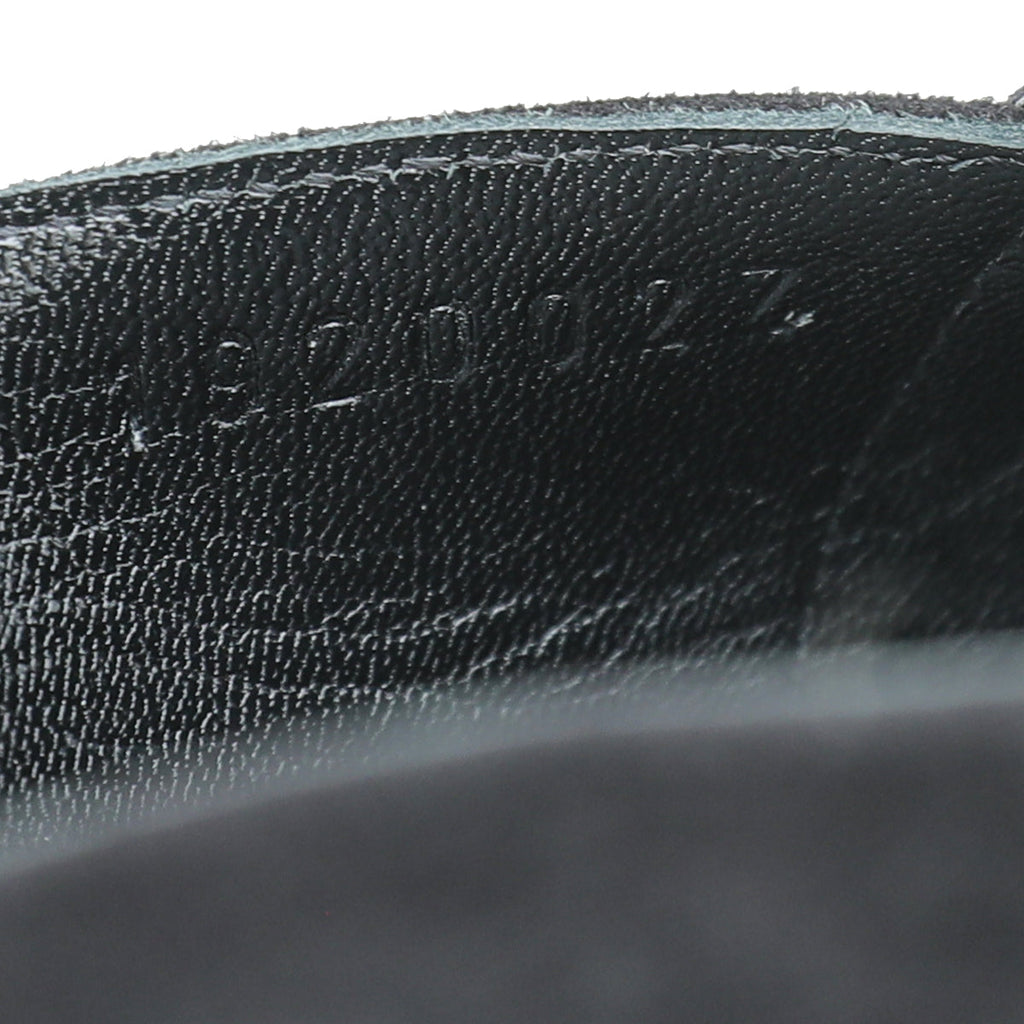 Hermes Black Suede Crystal Beads Roxane Mules 36