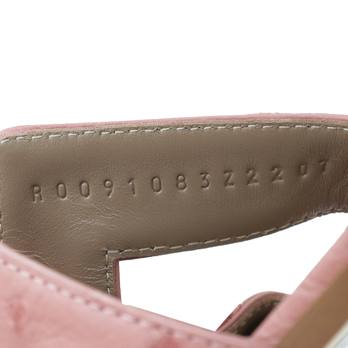 Hermes Rouge Blush Ostrich Oran Sandal 37.5