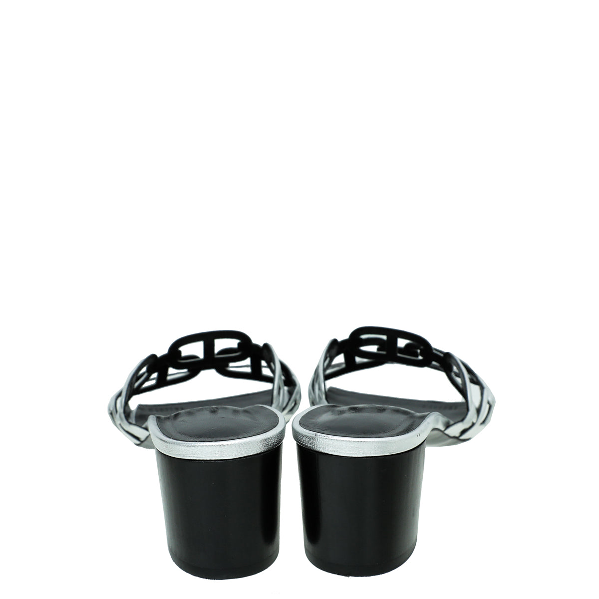 Hermes Gris Argente Tandem Sandal 39