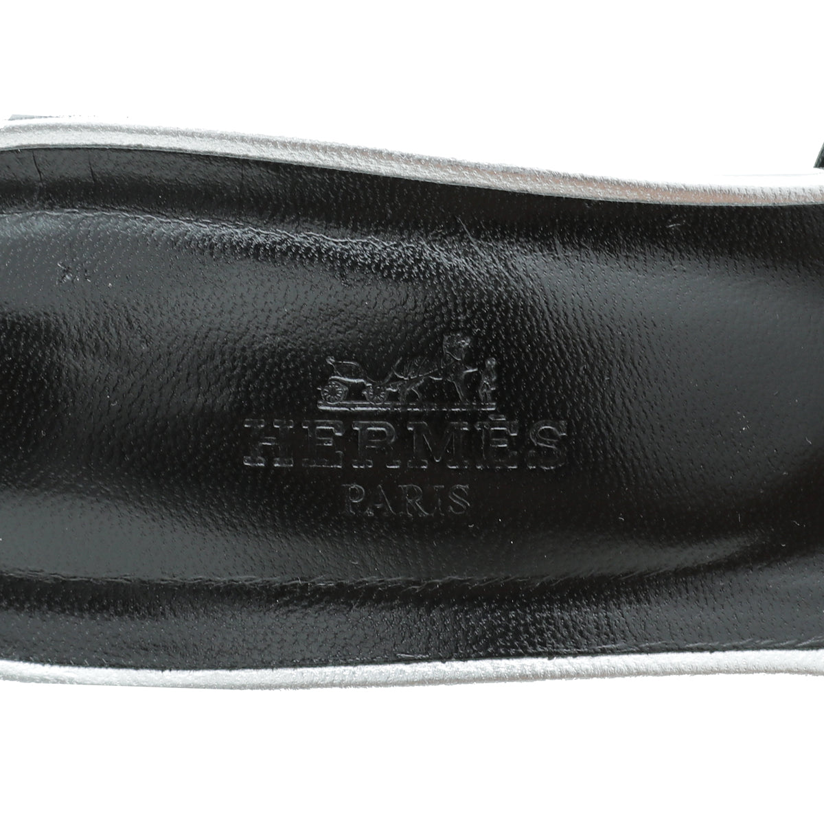 Hermes Gris Argente Tandem Sandal 39