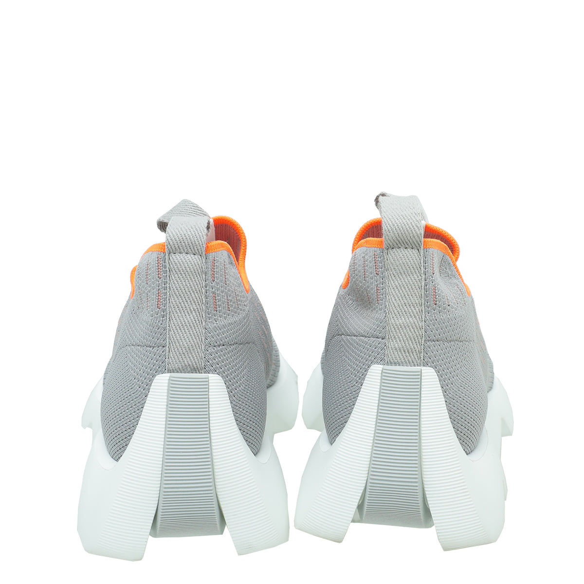 Hermes Gris Clair Eclair Knit Sneaker 36