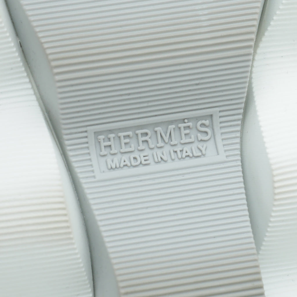 Hermes Gris Clair Eclair Knit Sneaker 36