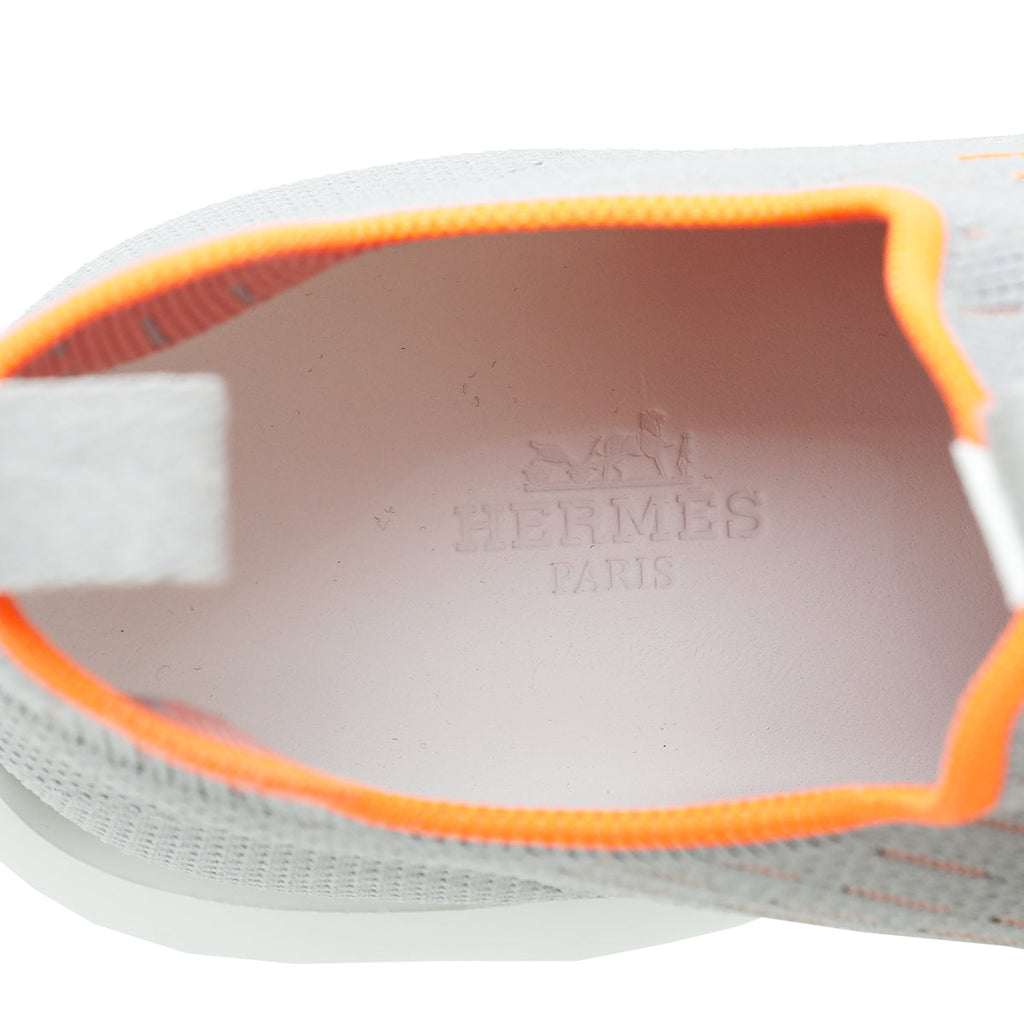 Hermes Gris Clair Eclair Knit Sneaker 36