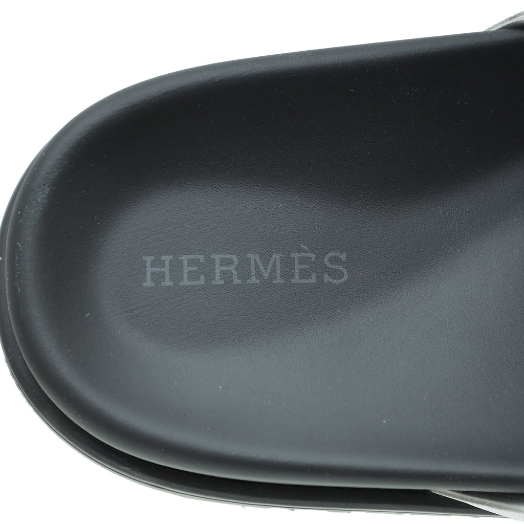 Hermes Bicolor Extra Sandals 38