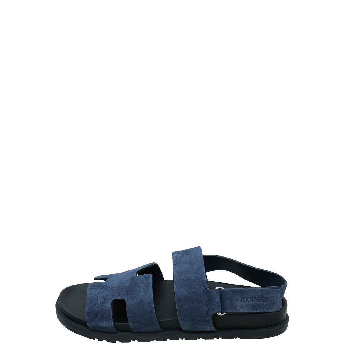 Hermes Bleu Céleste Suede Genius Sandal 42