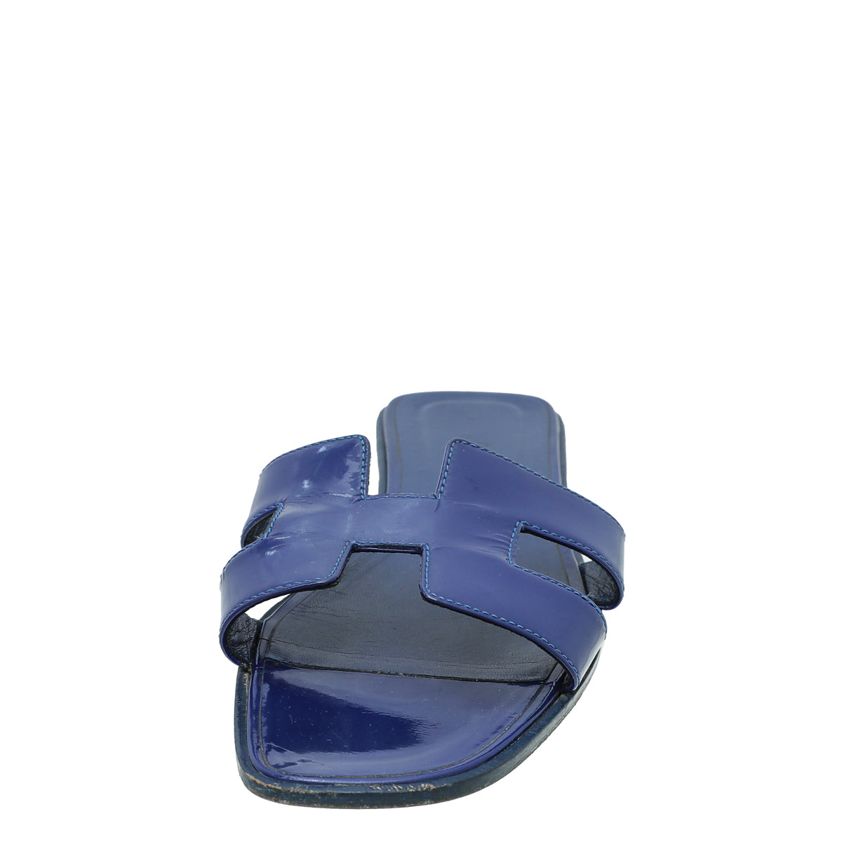 Hermes Royal Blue Oran Sandals 41