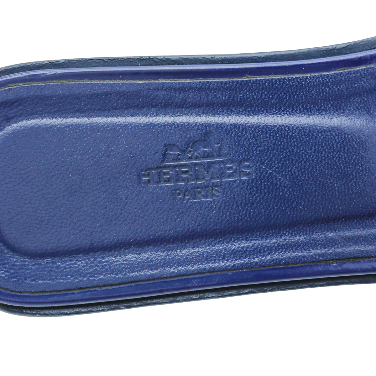 Hermes Royal Blue Oran Sandals 41