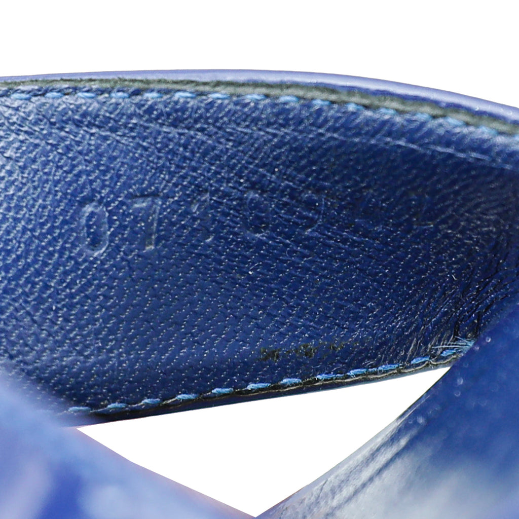 Hermes Royal Blue Oran Sandals 41