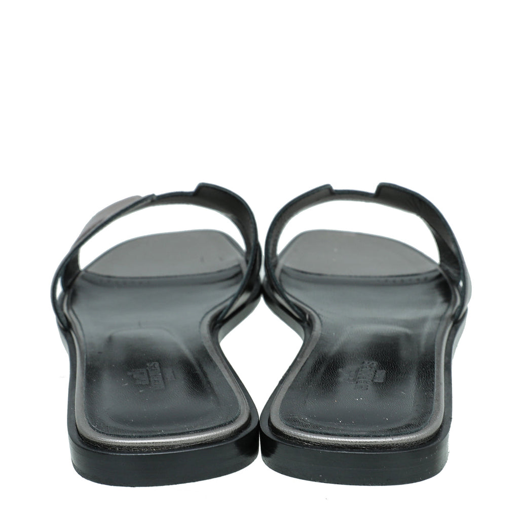 Hermes Bicolor Metallic Nappa Sandal 42