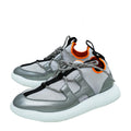 Hermes Metallic Silver Multicolor Duel Sneakers 36