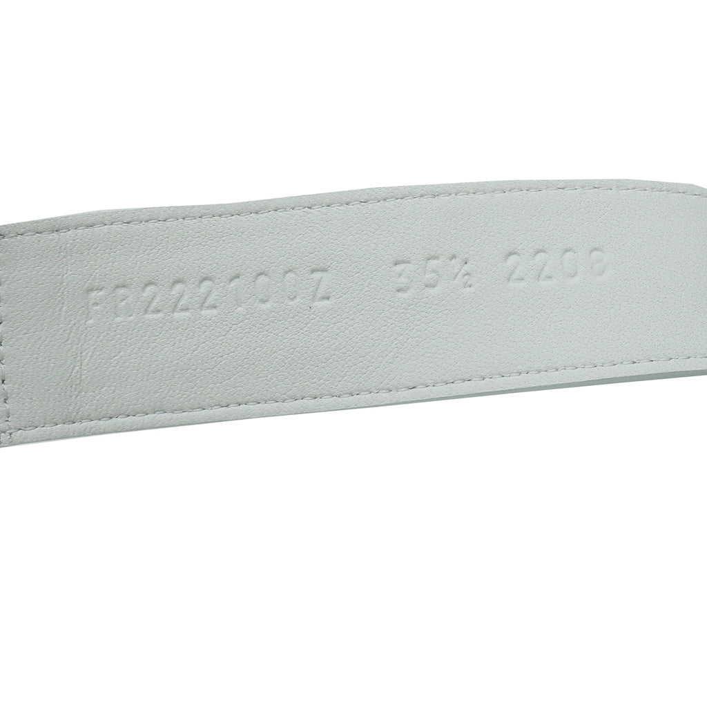 Hermes White Chypre Sandals 35.5