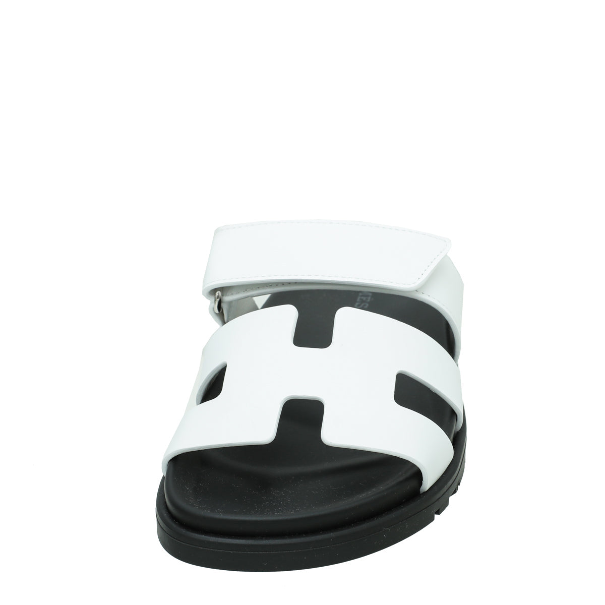 Hermes White Chypre Sandals 35.5