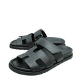 Hermes Black Chypre Sandals 36
