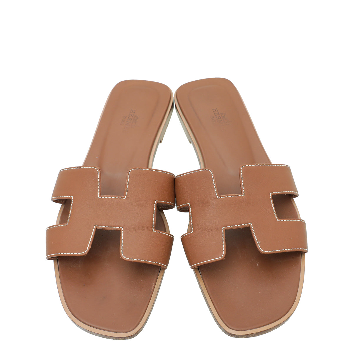 Hermes Gold Oran Sandal 39