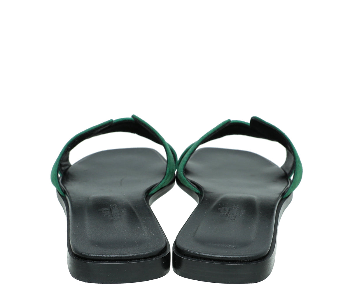 Hermes Vert Électrique Suede Oran Sandal 36.5