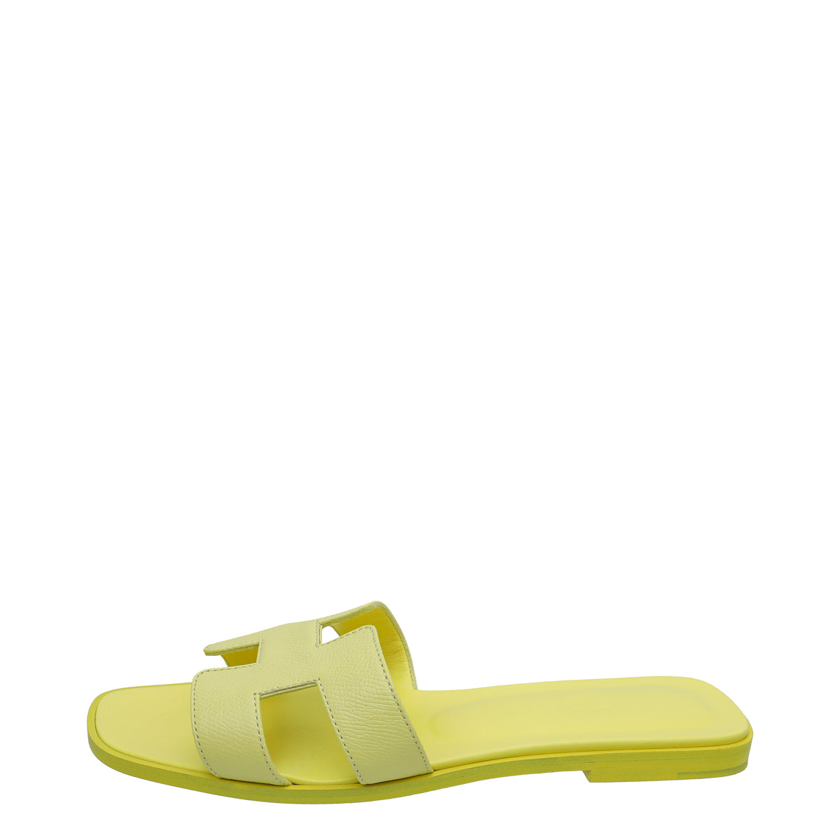 Hermes Jaune Curcuma Oran Sandals 39