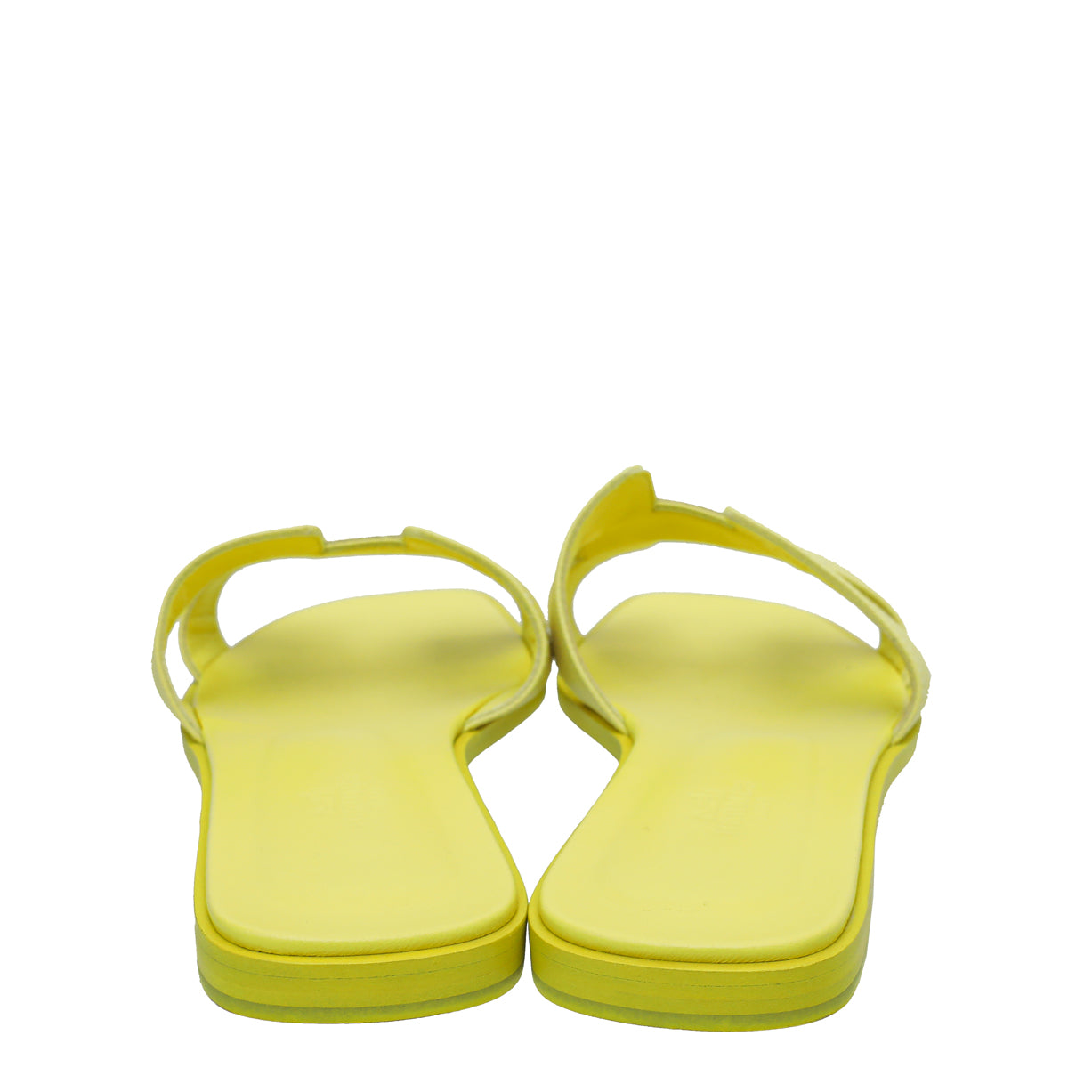 Hermes Jaune Curcuma Oran Sandals 39