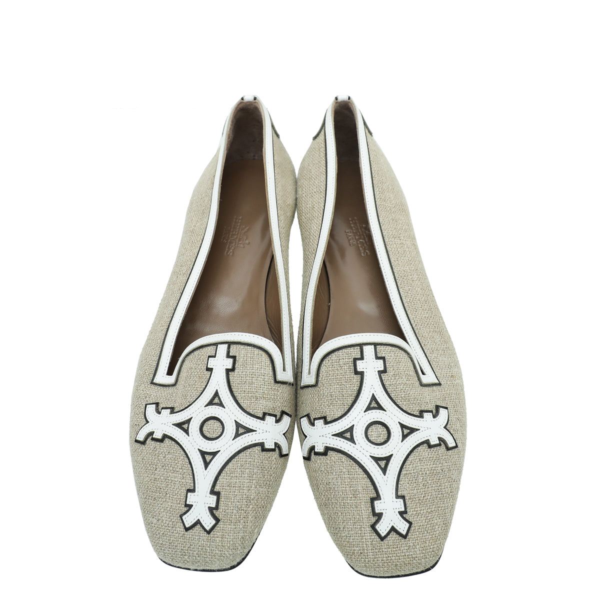 Hermes Bicolor Flat Ballet 37.5