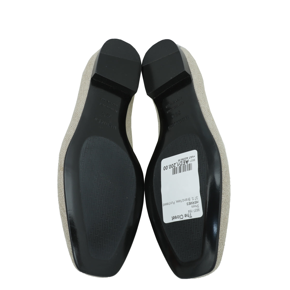 Hermes Bicolor Flat Ballet 37.5