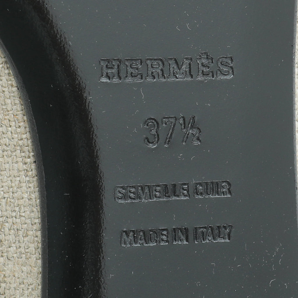 Hermes Bicolor Flat Ballet 37.5