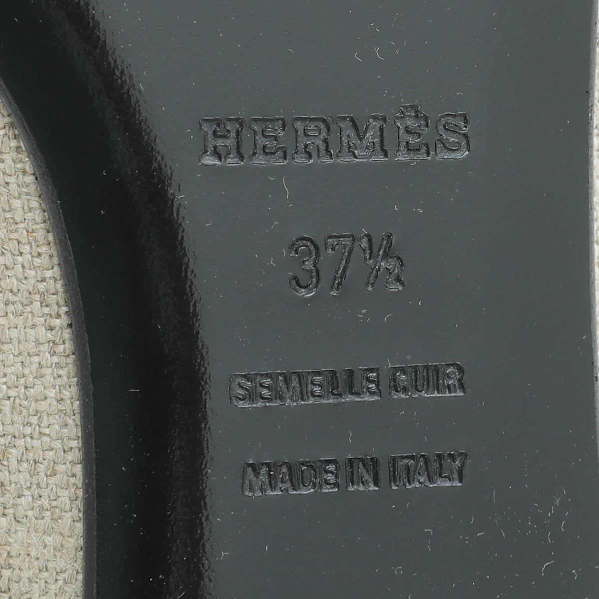 Hermes Bicolor Flat Ballet 37.5