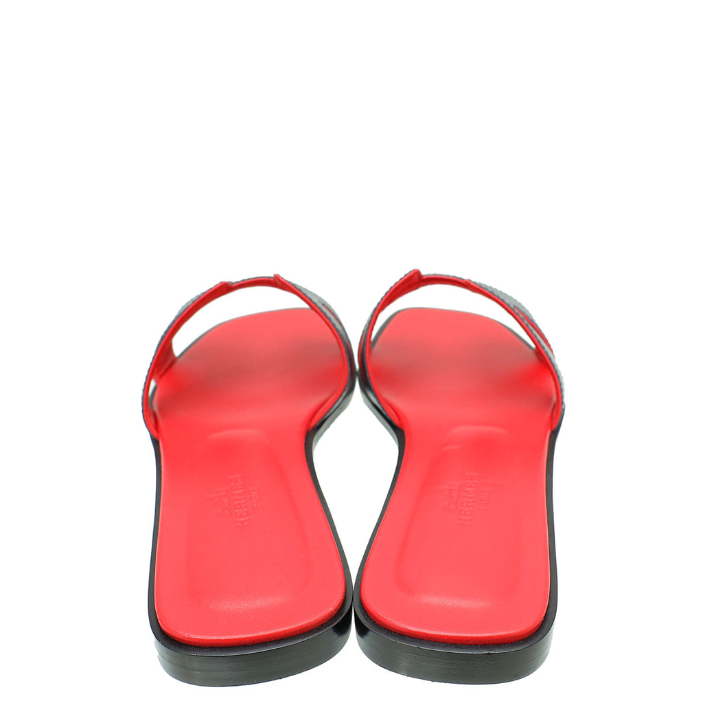Hermes Bicolor Oran Sandal 37