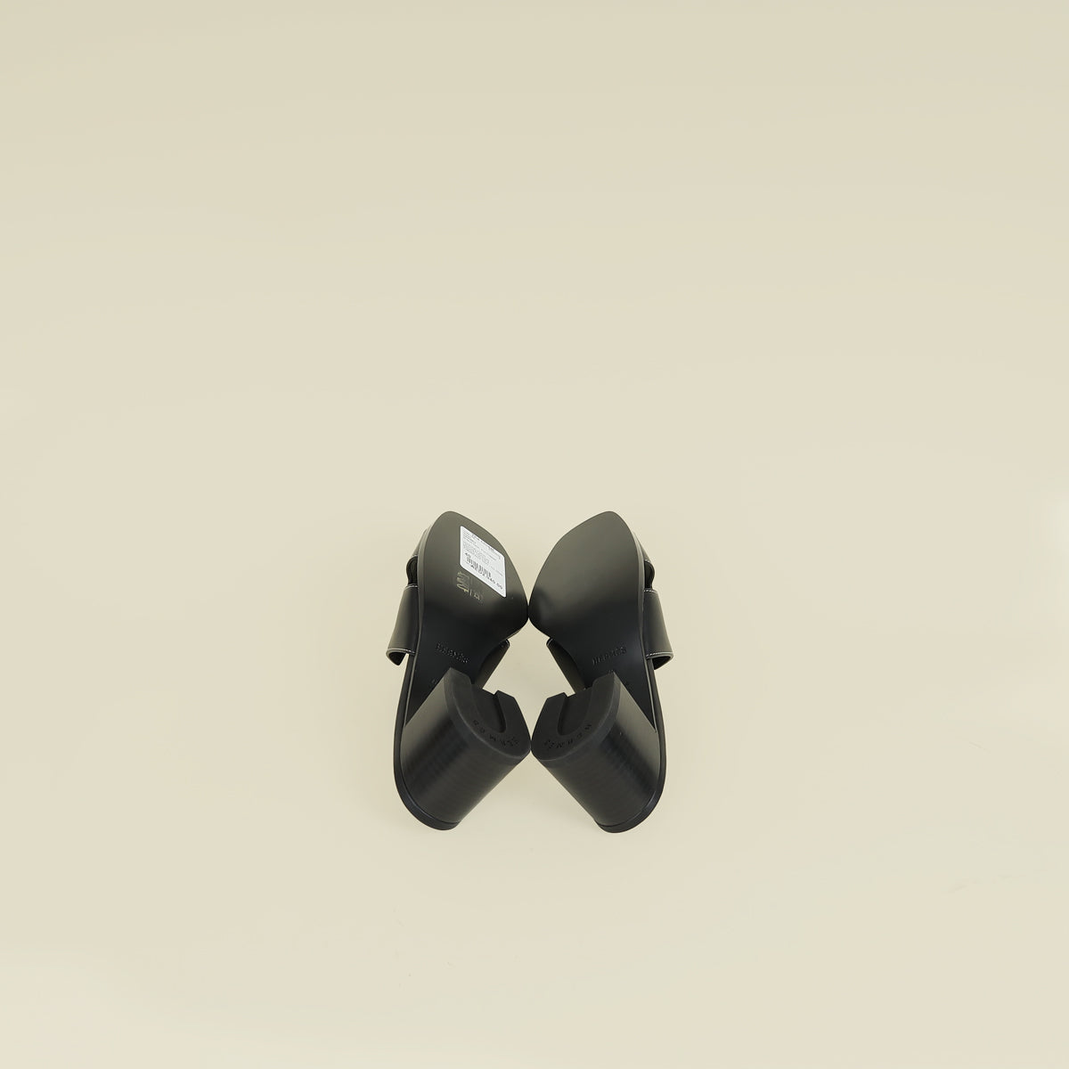 Hermes Noir Helia 60 Sandal 40