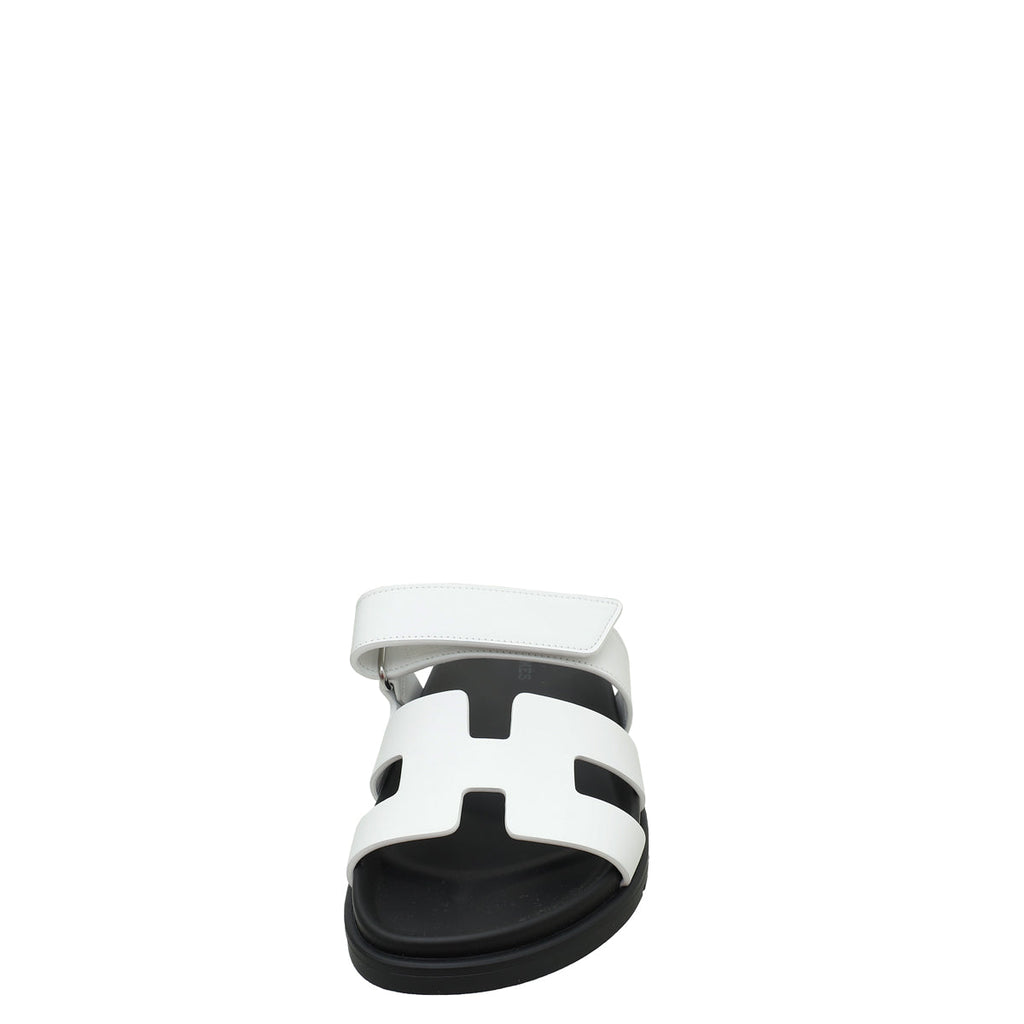 Hermes Blanc Chypre Sandal 36