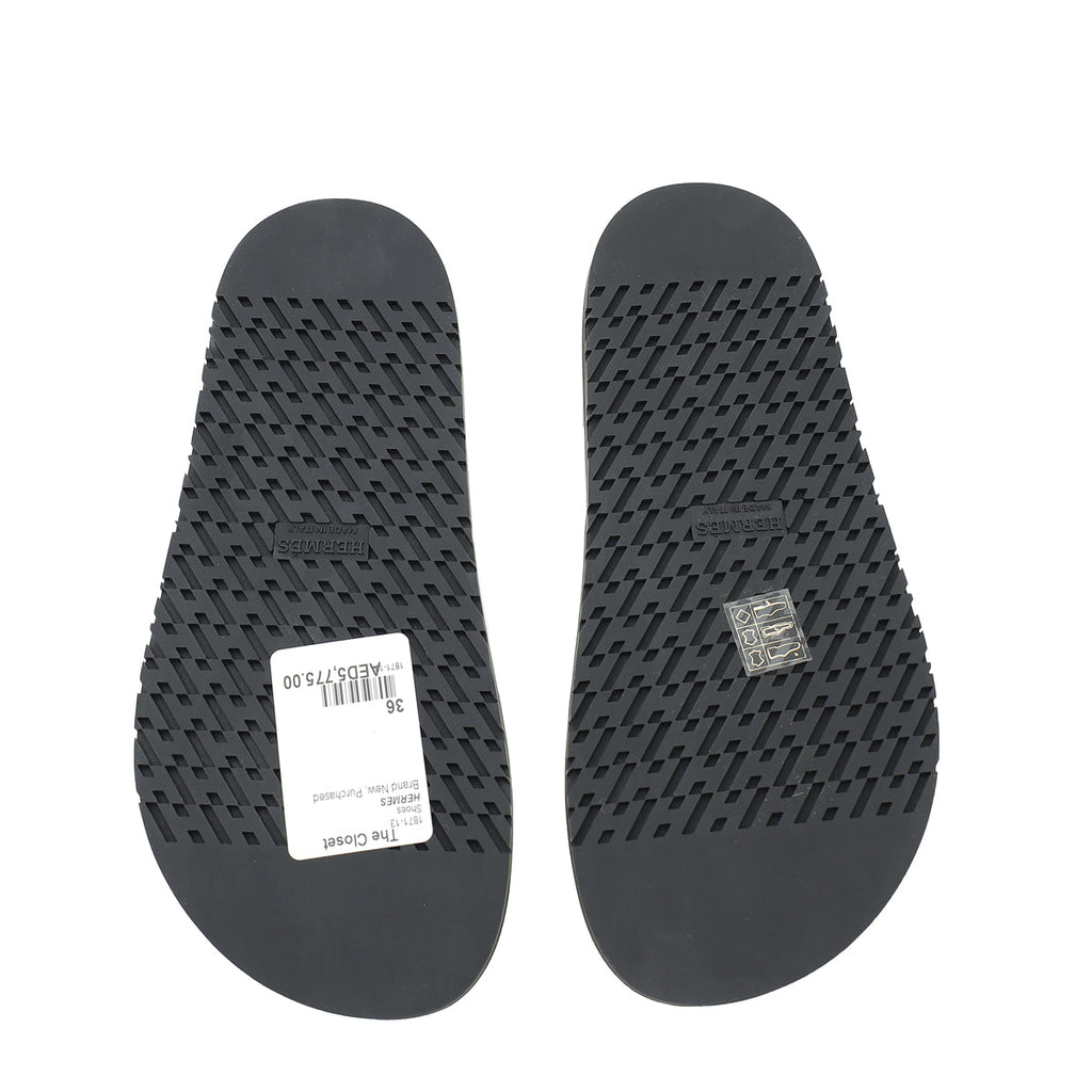 Hermes Blanc Chypre Sandal 36