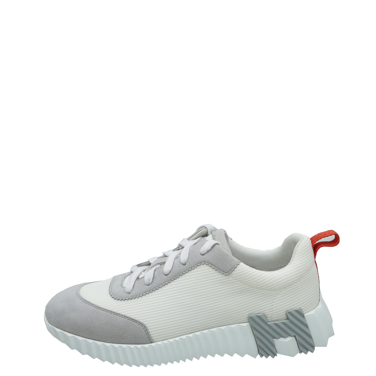 Hermes Bicolor Bouncing Mesh Suede Goatskin Sneaker 37.5