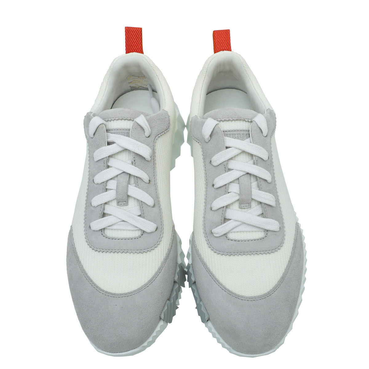 Hermes Bicolor Bouncing Mesh Suede Goatskin Sneaker 37.5