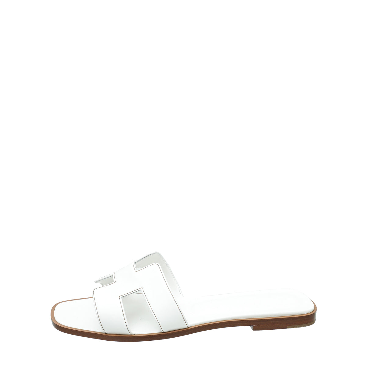 Hermes Blanc Oran Sandals 40