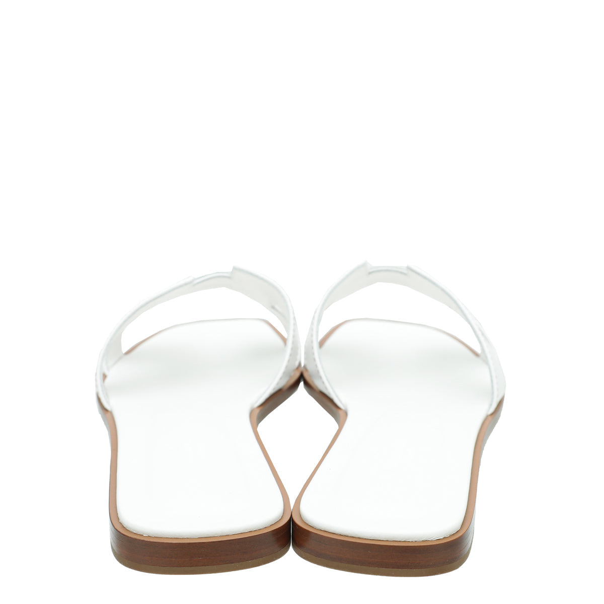Hermes Blanc Oran Sandals 40