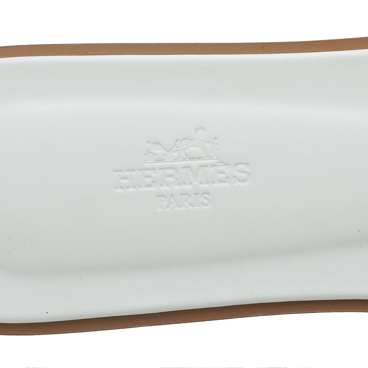 Hermes Blanc Oran Sandals 40