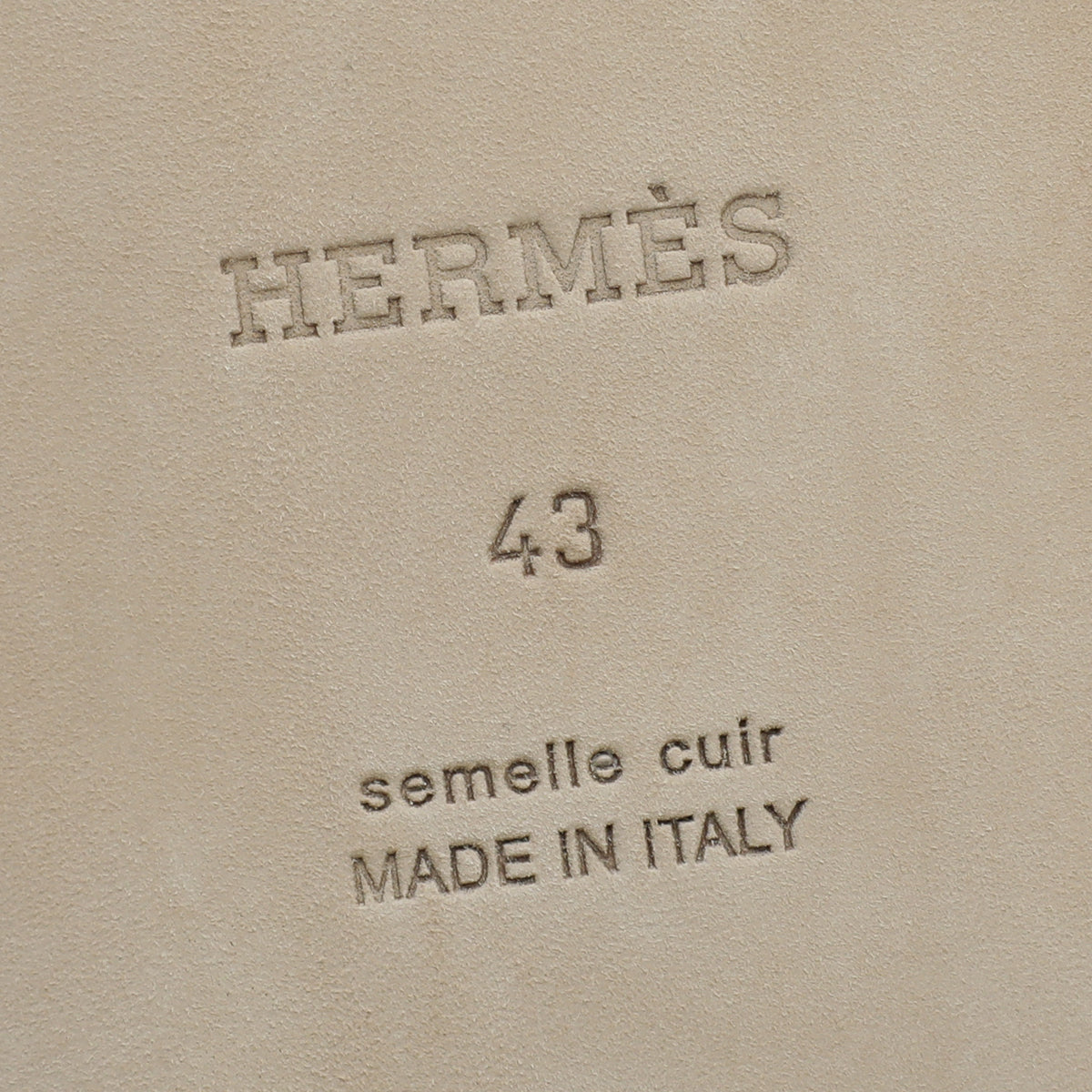 Hermes Blanc Izmir Sandal 43