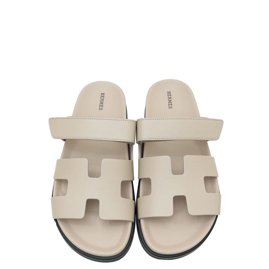 Hermes Beige Mastic Chypre Sandal 41.5